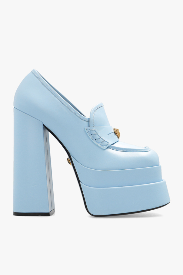 Light blue platform shoes hotsell
